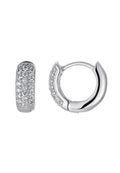 AURÉA  Orecchini a cerchio con diamanti pavé